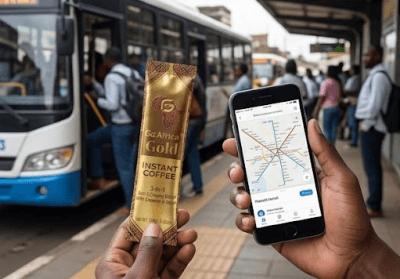 Go Africa® Gold Instant Coffee (3-1) single sachet (18g / 0.63 oz) - Image 2